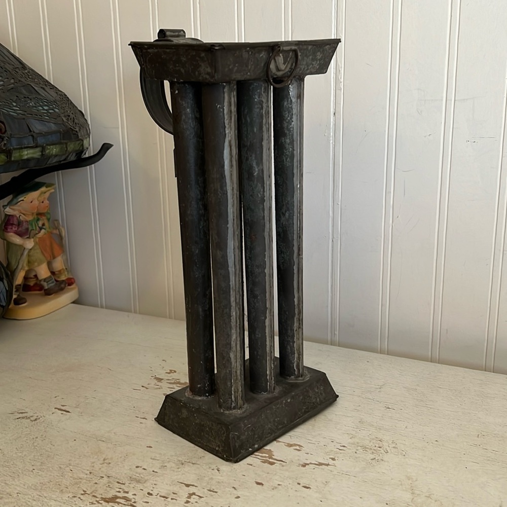Vintage tin candle mold